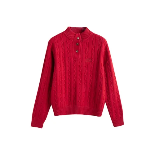 Tonlion Red Женские Свитера