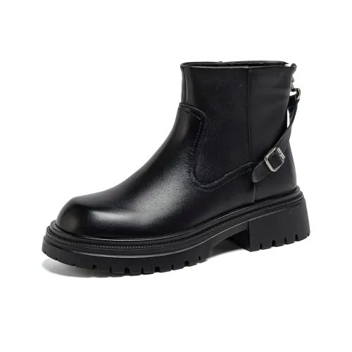 CHOVO Martin Boots Black Women's
