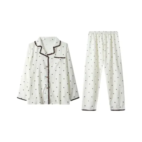 TELENT Белый Женский Пижамный Комплект