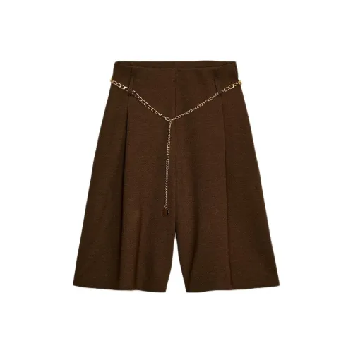 ZARA Коричневые Повседневные Шорты для Женщин