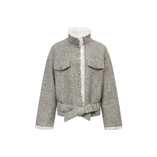 Ariseism Серый Белый Женские Пуховики