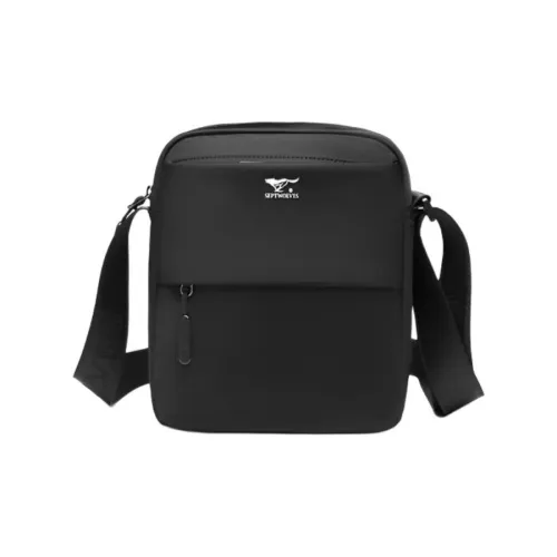 SEPTWOLVES Сумка через плечо среднего размера мужская черная