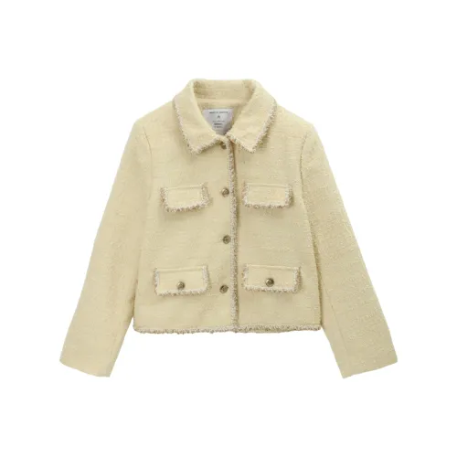 MISHOW Желтый Короткий Пальто Женские Короткие пальто