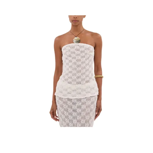 DISSH Crochet Бандо Топ Топ Без бретелей Женский