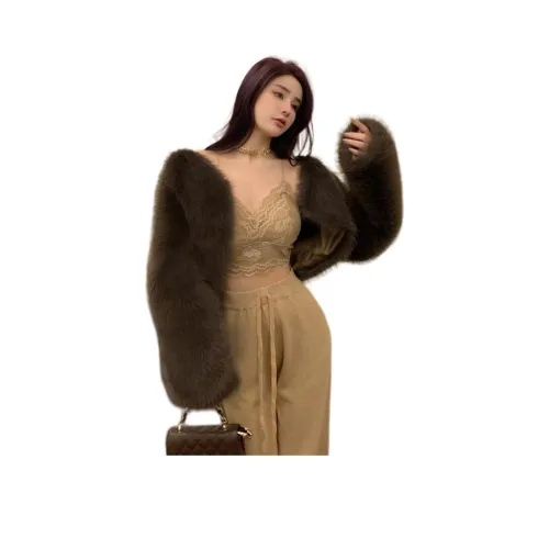 Sky Swan Velvet Feel Coat Women's