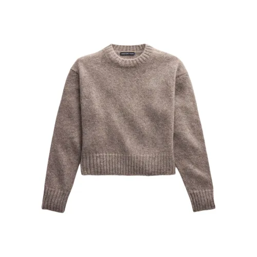 JAMES PERSE Легкие Текстурированные Кашемировые Носки Экипаж Кашемировый Свитер Женские