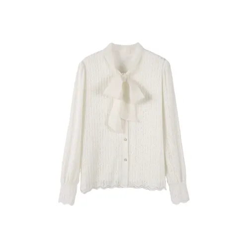 SIBAISHE Абрикос Женские Рубашки