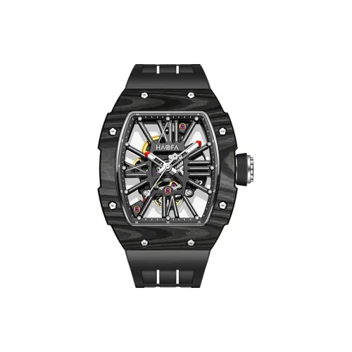HaofaTourbillon Механические часы Мужские часы с открытым механизмом и циферблатом