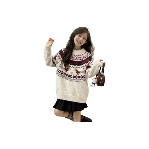 BaoLaXiaoJie Изображение Цвет Школьный возраст Свитера