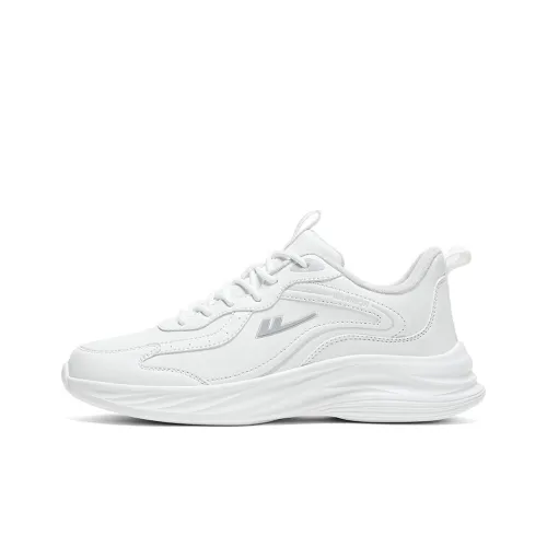 Warrior Slip-Resistant Низкие Беговые Кроссовки Унисекс Белые Серые