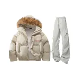 Айвори + Светло-Серые Штаны