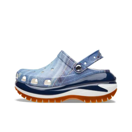 Crocs Classic Clog Mega Crush Sabo Мужской Синий Белый