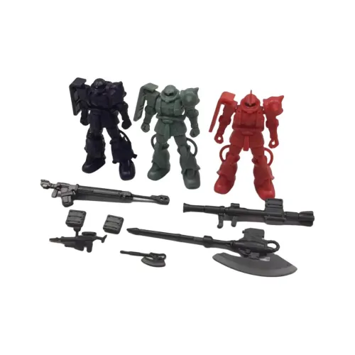 BANDAI Сборка Mobile Suit 01 Gundam Char Зак Красный Зак Lucky Draw Один Капсульная игрушка Целая коробка 4 шт