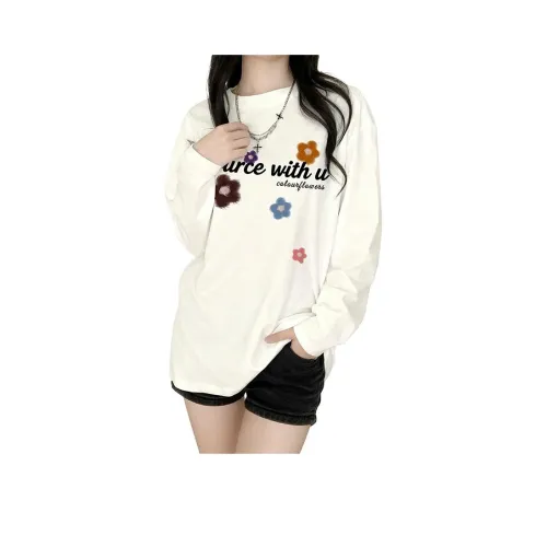 SOURCE WITH U Белый Унисекс T-рубашки