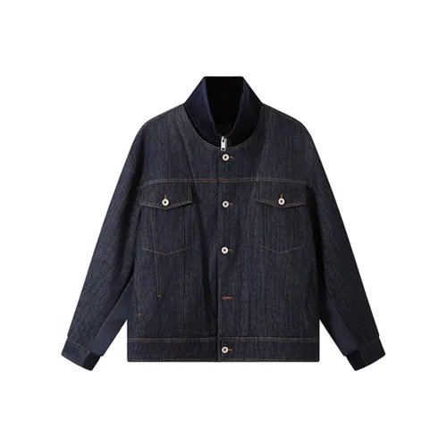 Fingercroxx Джинсовый синий Унисекс Пуховые куртки