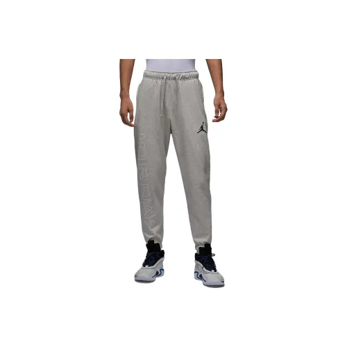 Jordan Sport Вязаные тренировочные штаны мужские Фотиния серый белый черный
