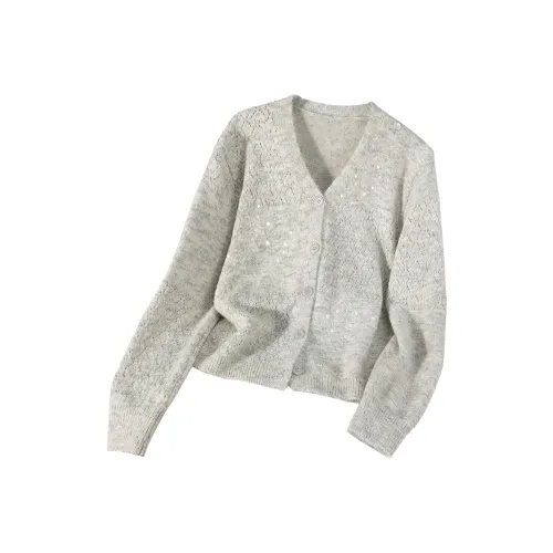 Cypress House Светло-серый Женский Трикотаж