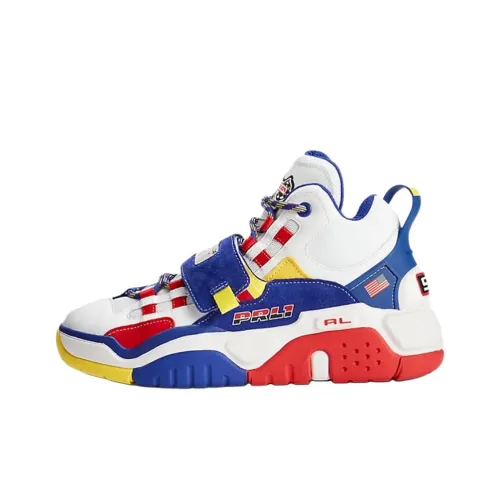 Polo Ralph Lauren Высокий Топ Повседневная Обувь Мужская Белая