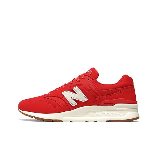 New Balance NB 997 Амортизация Устойчивость к истиранию Дышащие Низкие Кроссовки для бега Унисекс Красные