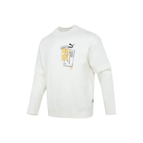 PUMA BZ YINSHUA Белый Мужской Свитшот
