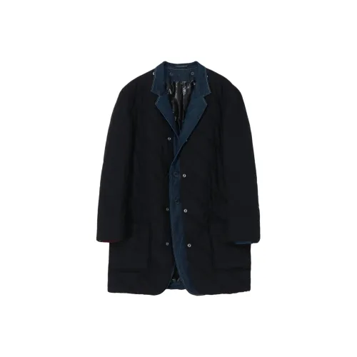 Yohji Yamamoto Pour Homme FW25 8OZ Деним MW Деним JKT с Подкладкой Куртки Пальто Мужской