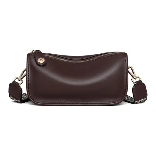 Younger Song Сумка через плечо из синтетической кожи стандартная женская кофейного цвета