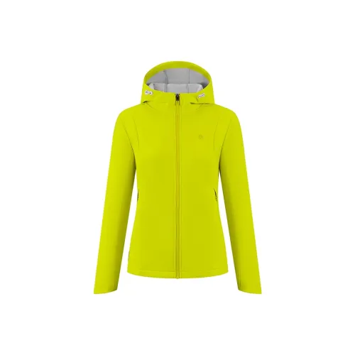 BMAI Мягкая оболочка куртка женская горчично-желтая