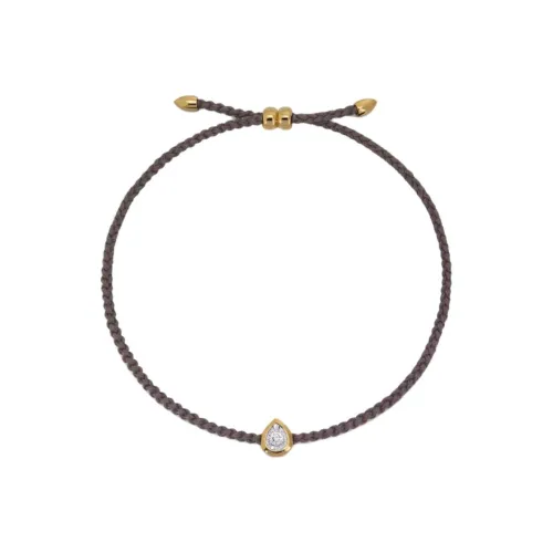 Monica Vinader браслеты с покрытием из 18-каратного золота унисекс коричневый