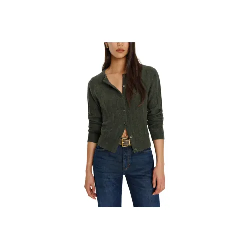 Reformation Hannah Crew Socks Cardigan Knitted Women's