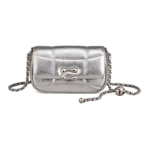 Younger Song Коровья кожа Сумка через плечо Стандартная Women's Silver