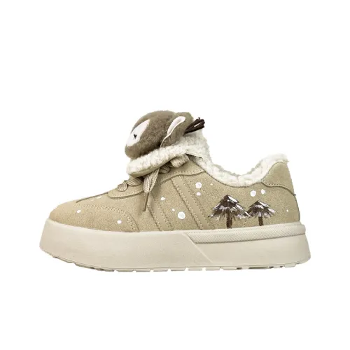 A M Хлопок Обувь Низкий Топ Снег Ежик Женский