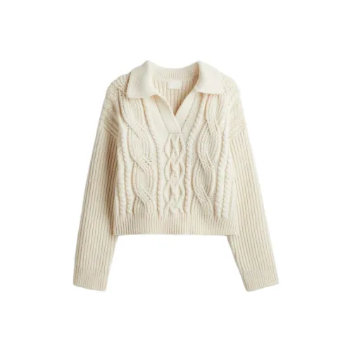 H M Светлый Бежевый Женские Свитера