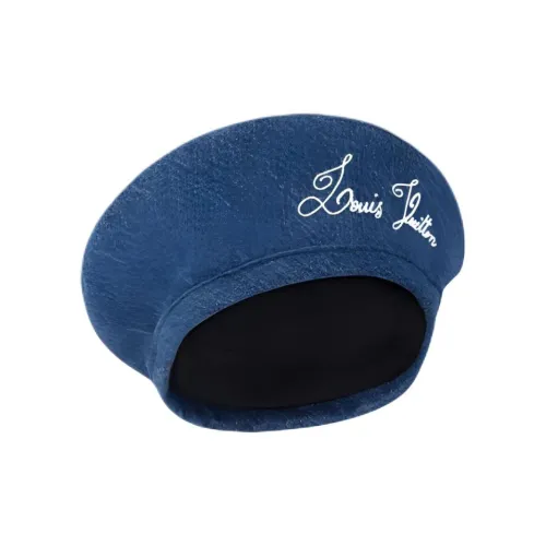 LOUIS VUITTON Хлопок Береты Унисекс Синий