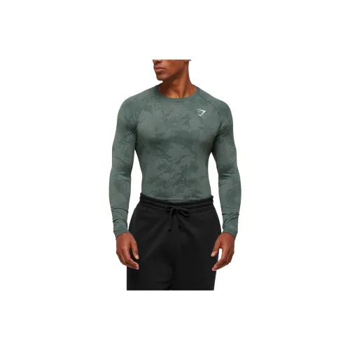 GYMSHARK Сланцевый синий Зеленый Джинсовый серый Мужские T-рубашки