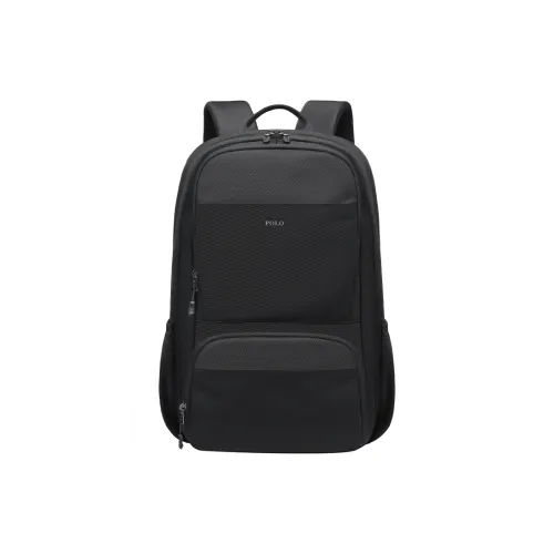 POLO Ткань Рюкзак Стандартный Мужской Черный