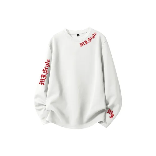 MJ STYLE Длинный рукав Т-рубашка Унисекс