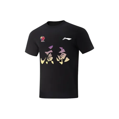 Подкладка Короткий рукав Т-рубашка Унисекс Черный