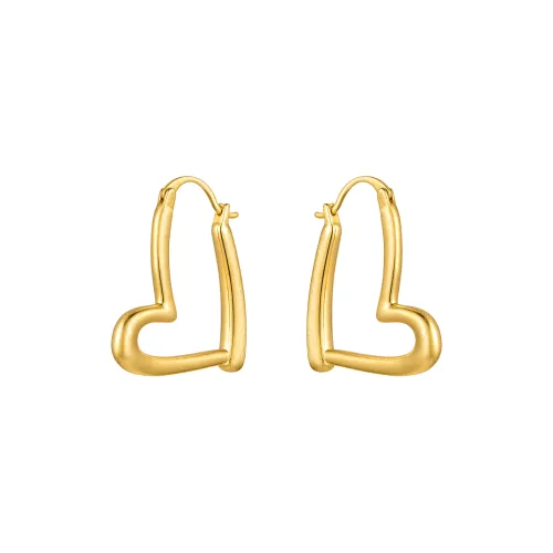 ZEGL Серьги с медным покрытием 14 карат золото женские