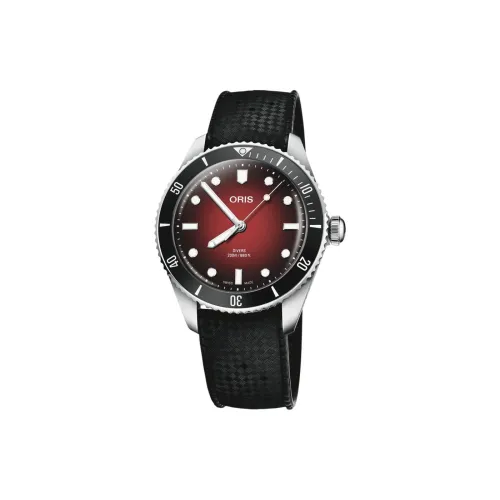 Oris Автоматический Механический Механизм Мужские Часы из Коллекции Diving 39 мм Красные
