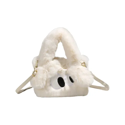 Juju Jimmy Плюшевая Сумка с одним плечевым ремнем Женская Белая