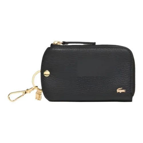 Lacoste Коровья кожа Key Pouch Женские Черный