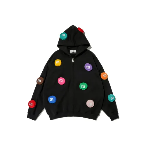 SQQZ Project С капюшоном Открыто Передняя часть Свитшот Унисекс