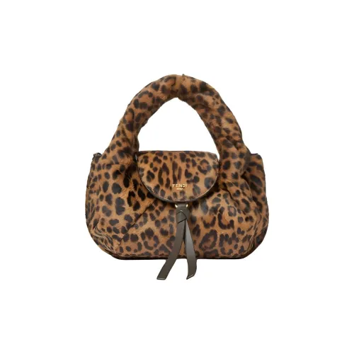 FENDI FF Телячья кожа Сумка Мини Женская Коричневая