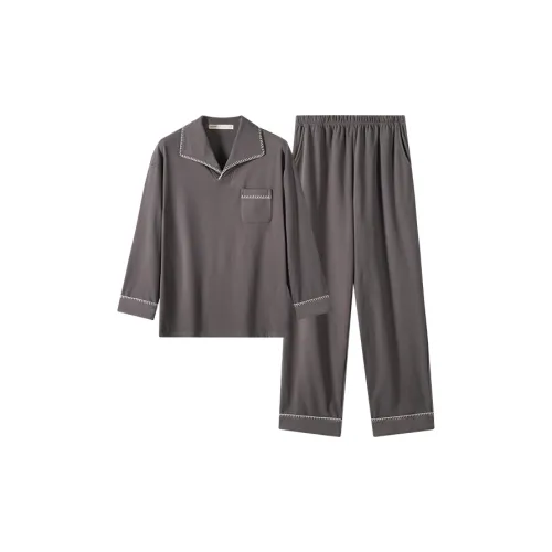 Yi Fen Серый Мужской Пижамный Комплект