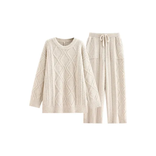 YUENEI Мягкий и Клейкий Белый Женские Пижамные Комплекты