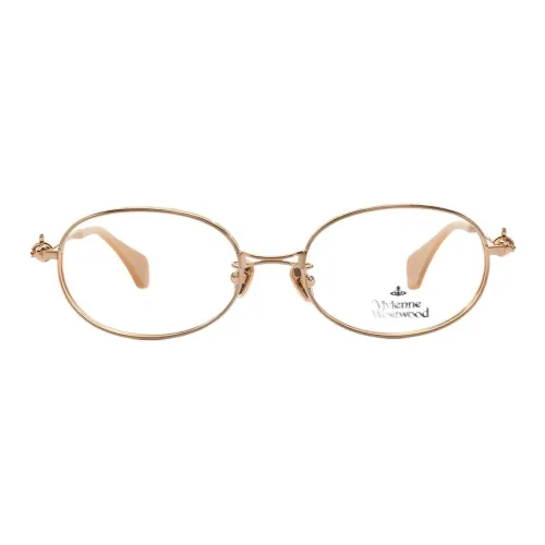 Vivienne Westwood Круглые Оправы для Очков Унисекс Античное Золото