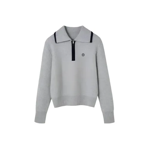 GUOZHEN Фотиния Серый Женский Трикотаж