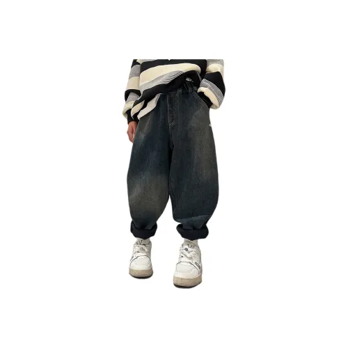 Teddy's Collection Синие бархатные штаны школьные джинсы