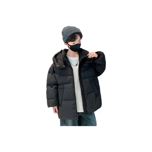 Rindu Хлопковый пуховик Зимний Черный Детский