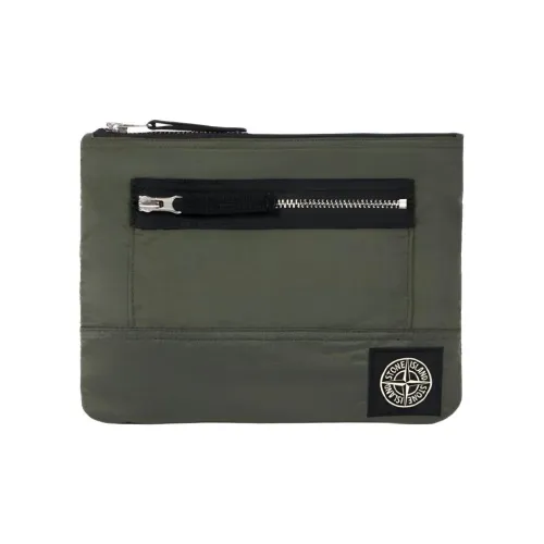 STONE ISLAND Nylon Clutch Мужской Musk Green